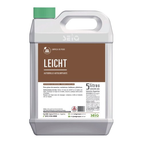 LEICHT emulsión acrílica (autobrillo y autolimpiante) x5Lt