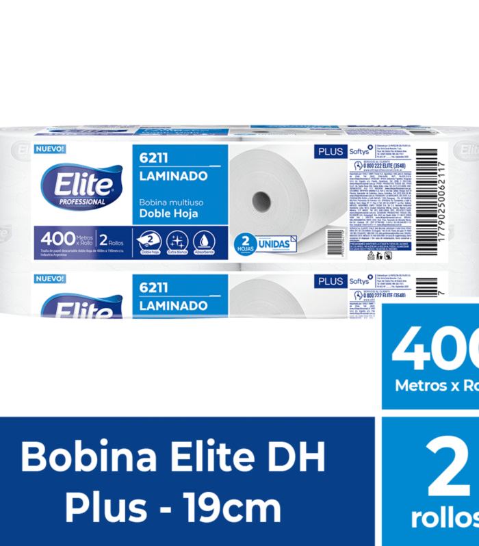 Bobina Industrial ELITE 19x400mt dh blanca x2/1 6211