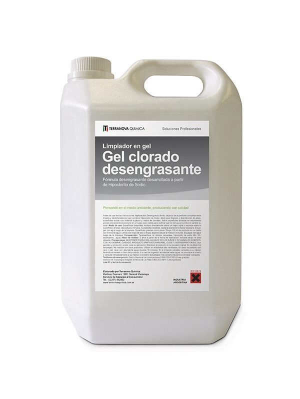 GEL CLORADO (limpiador desengrasante) x5Lt