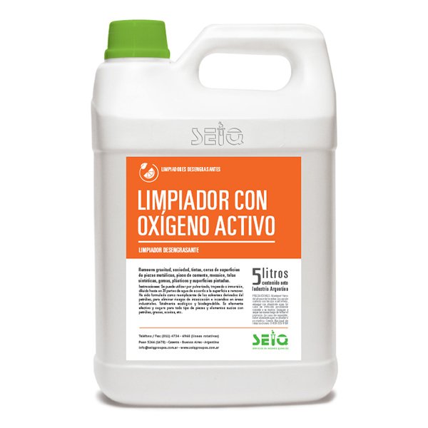 LIMPIADOR CON OXÍGENO ACTIVO (limpiador general) x5Lt