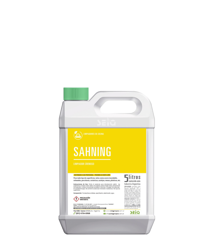 SAHNING (limpiador cremoso) x5Lt